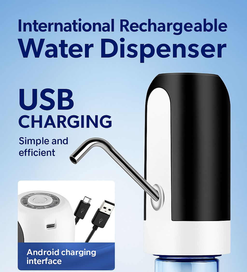 Portable Electric Water Dispenser Pump - USB Rechargeable