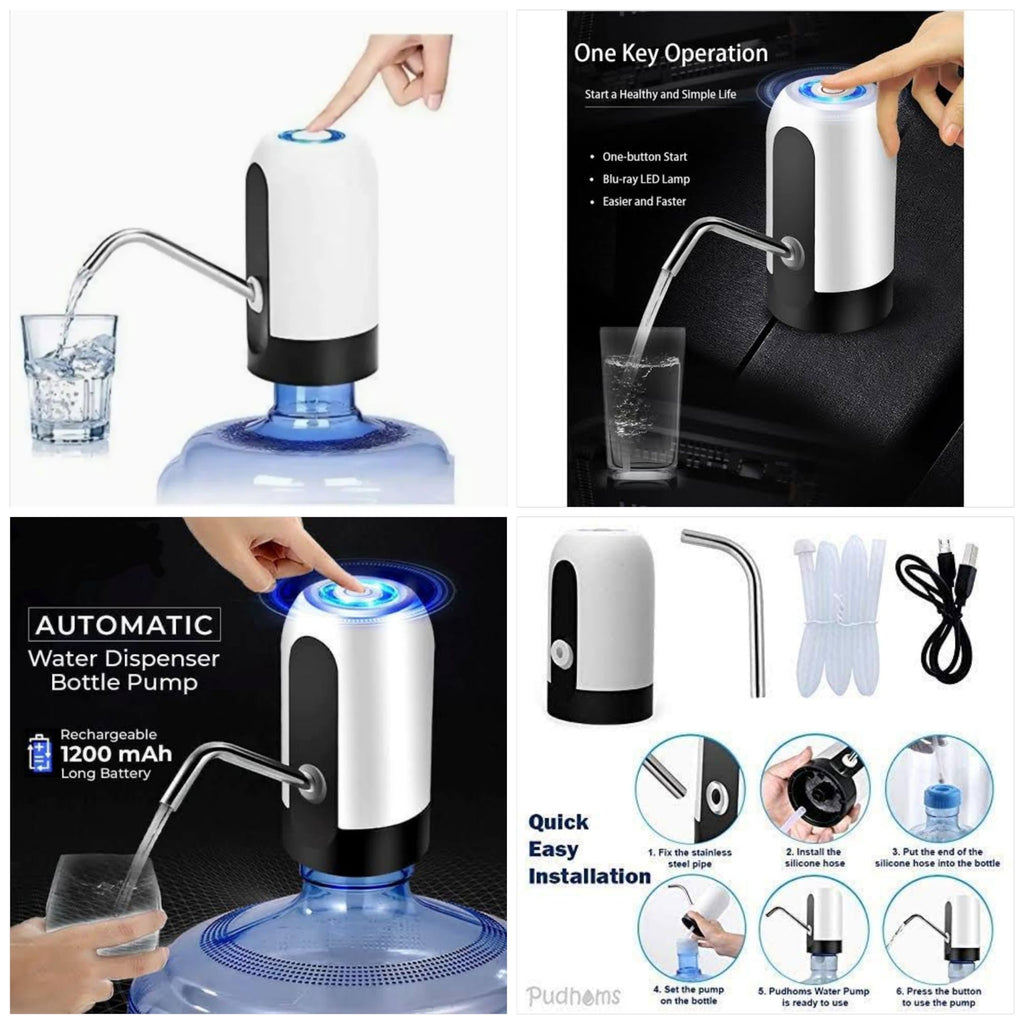 Portable Electric Water Dispenser Pump - USB Rechargeable