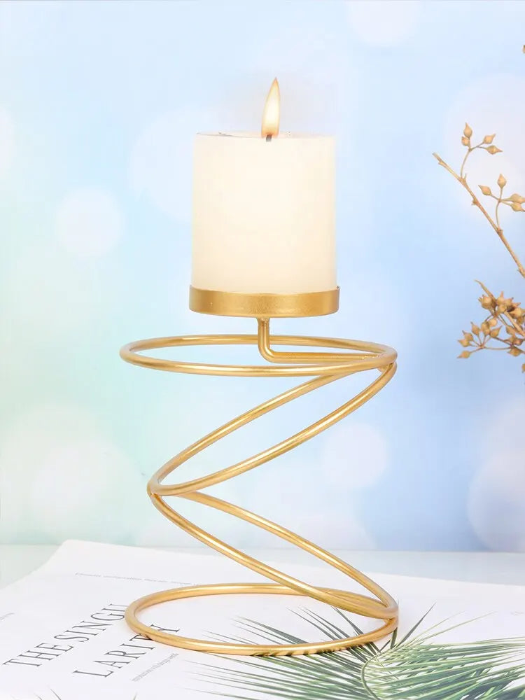 Ins Luxury Style Metal Candle Holders