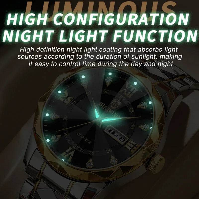 Luxury Fashion Men Watches Waterproof