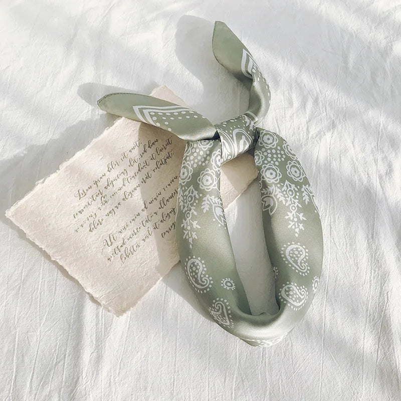 70cm Paisley Printed Hijab Scarf For Women